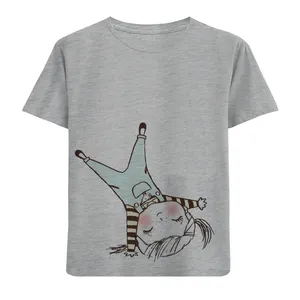 تی شرت آستین کوتاه دخترانه مدل دخترک D139