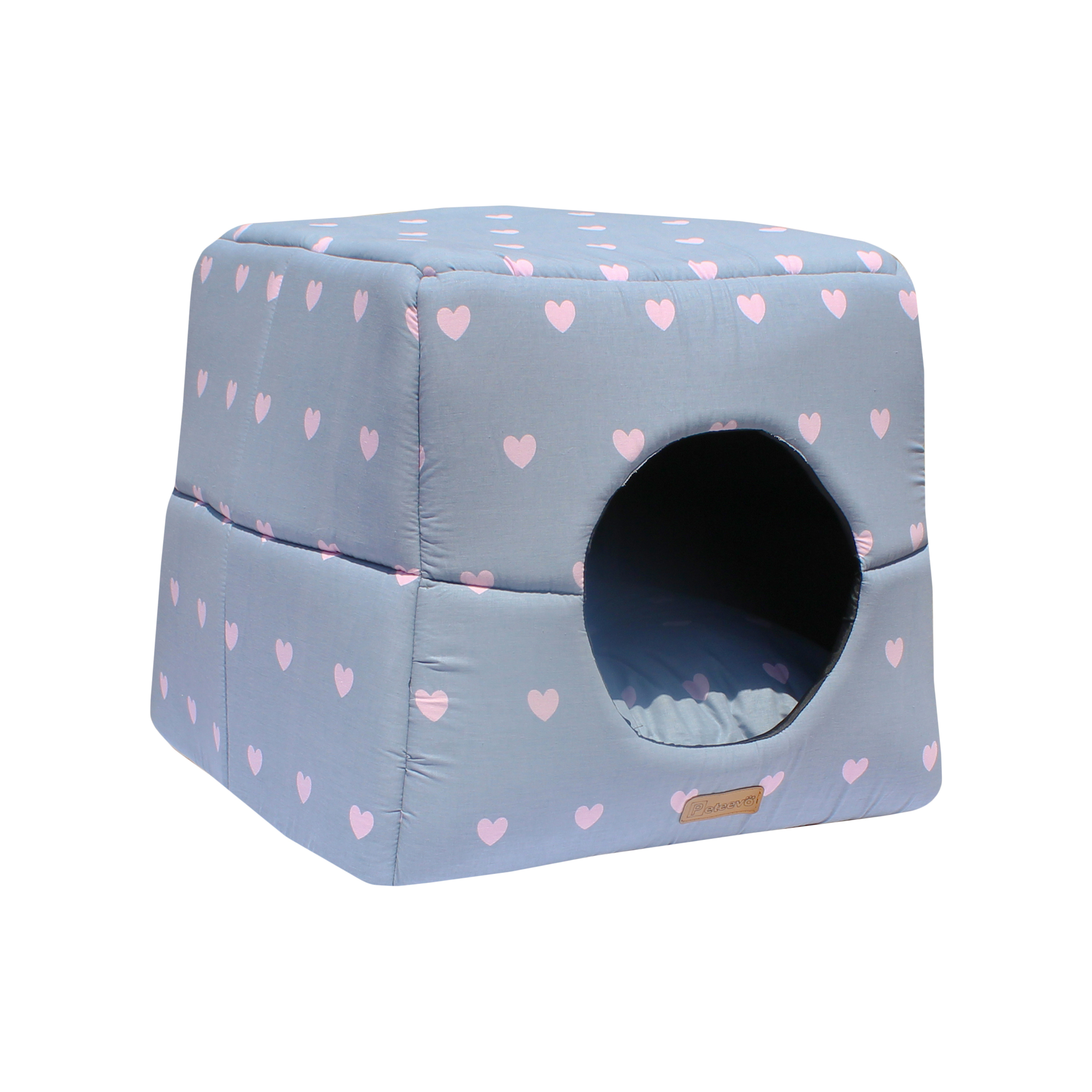 خانه حیوانات خانگی پتیوو مدل Cube - Hearts