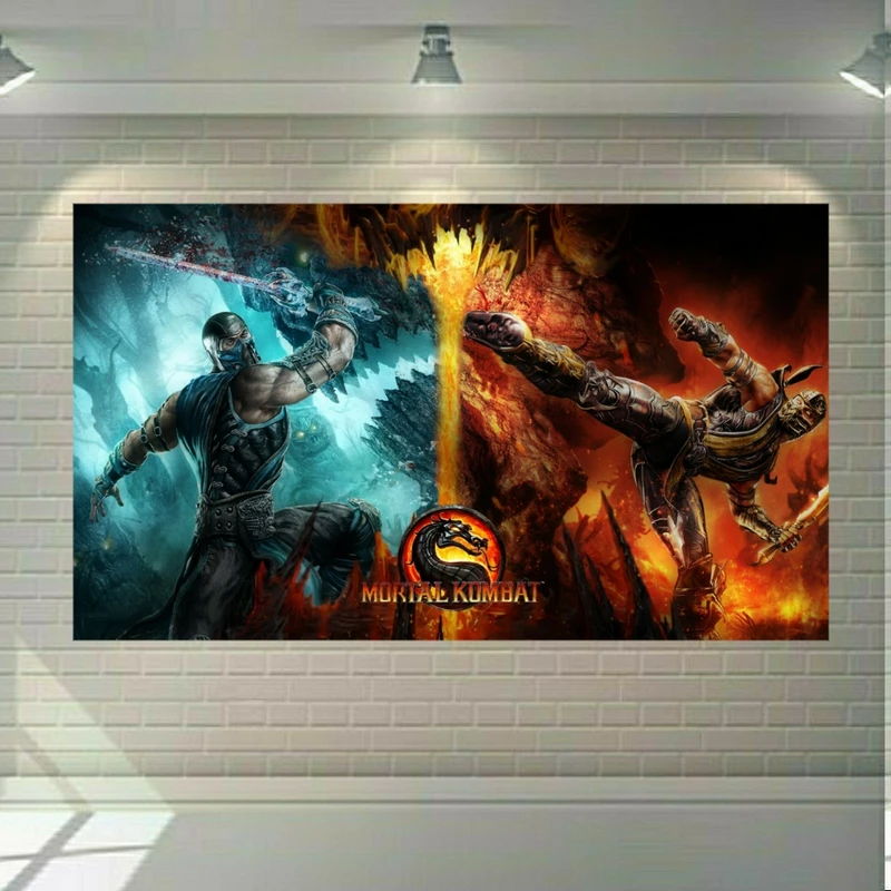 پوستر دیواری طرح گیم کمبت-Mortal Kombat مدل SDP107
