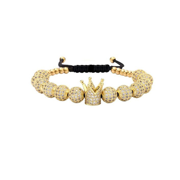 دستبند طرح تاج کد 20