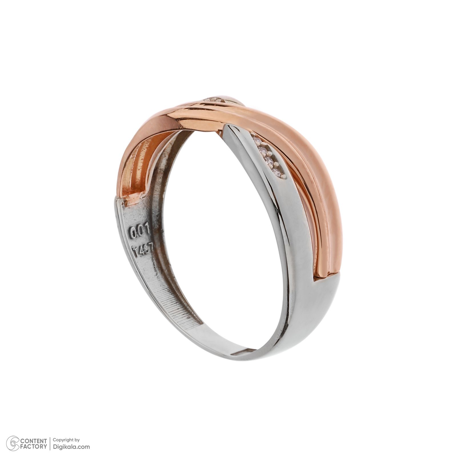 ست حلقه طلا 18 عیار زنانه و مردانه مایا ماهک مدل MR1357 -  - 4