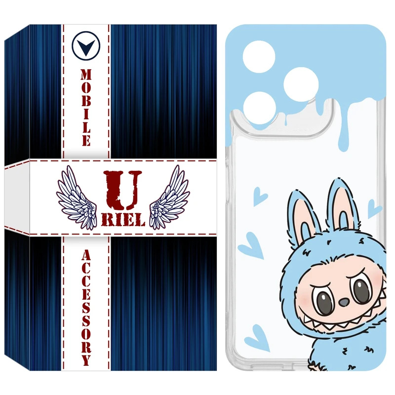 کاور یوریل مدل Clear کد 131 طرح لبوبو مناسب برای گوشی موبایل شیائومی Redmi 13 / 13x / Poco M6 4G