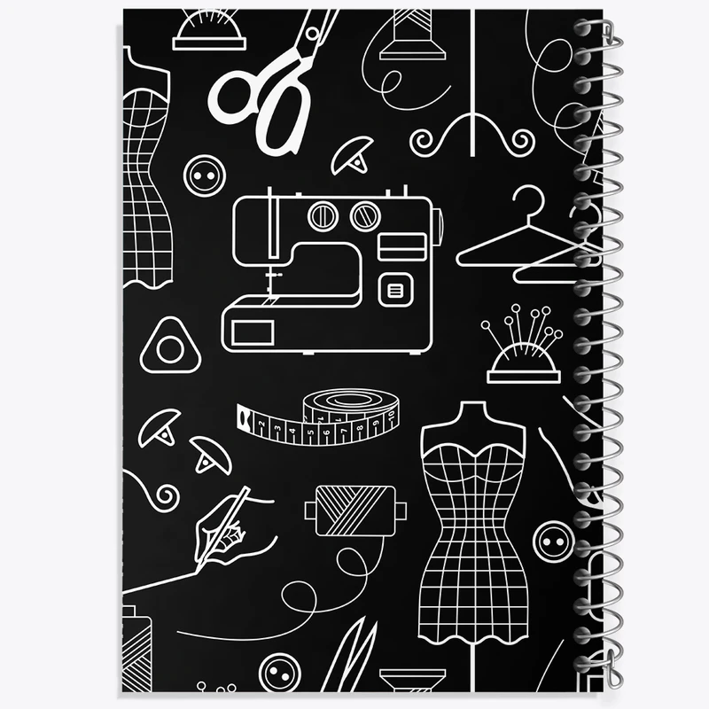 دفتر لیست خرید 50 برگ خندالو طرح خیاطی کد N504