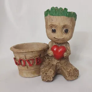 گلدان طرح love مدل کروت