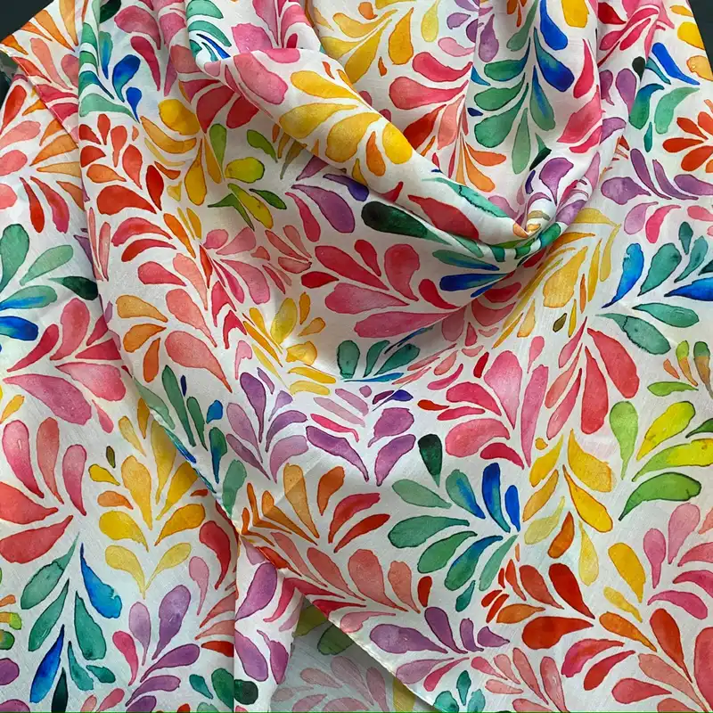 روسری زنانه مدل نخ اسپان منگوله دار کد 1647