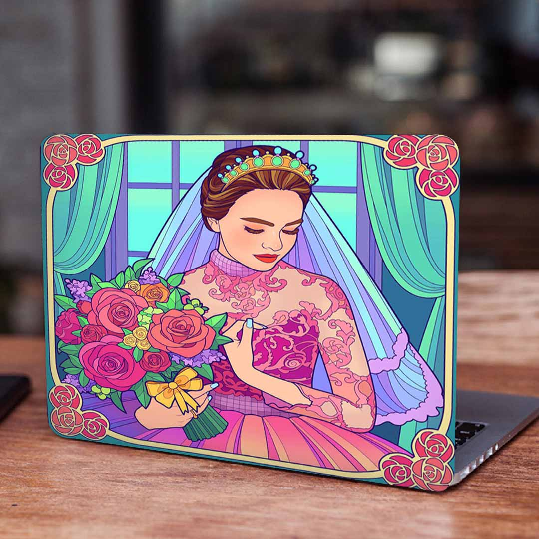 استیکر لپ تاپ طرح نقاشی فانتزی  کد P-1516 مناسب برای لپ تاپ 15 تا 17 اینچ