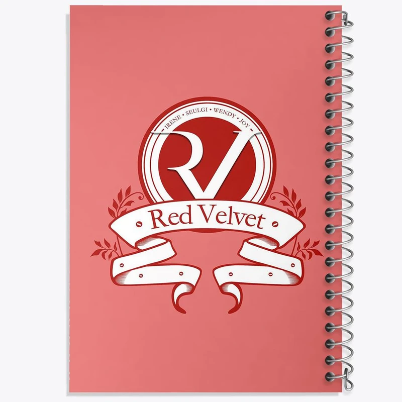 دفتر ژورنال نویسی 50 برگ خندالو مدل نقطه ای طرح گروه رد ولوت Red Velvet کد 19690