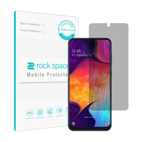 محافظ صفحه نمایش حریم شخصی راک اسپیس کد PRV مناسب برای گوشی موبایل سامسونگ Galaxy A50