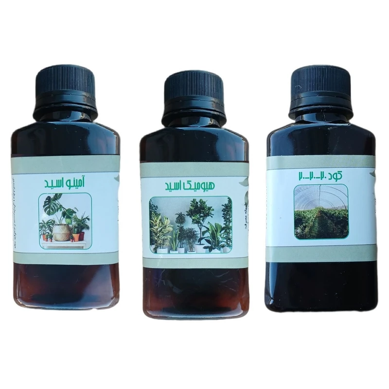 کود مایع امینو اسید و کود سه بیست و هیومیک اسید مدل life drop حجم 110 میلی لیتر بسته 3 عددی