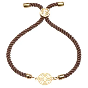 دستبند طلا 18 عیار زنانه الن نار مدل اسليمي 100542