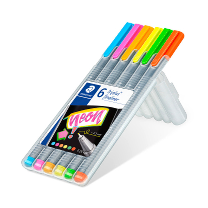 روان نویس استدلر مدل NEON مجموعه 6 عددی