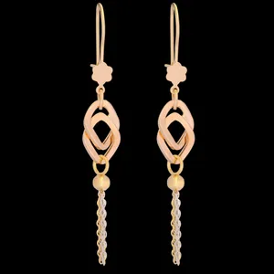 گوشواره طلا 18 عیار زنانه طلای مستجابی کد 06