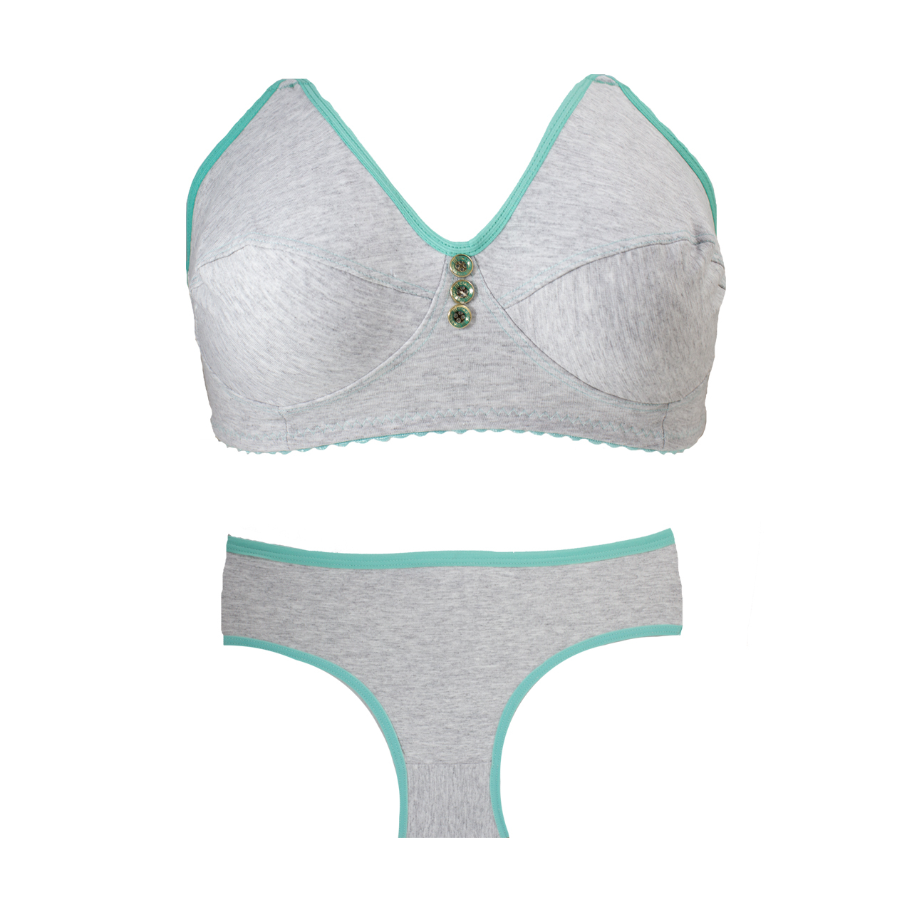 ست شورت و سوتین زنانه مدل ملانژ کد K111