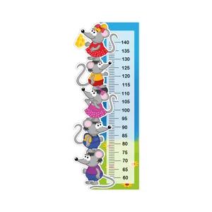 استیکر دیواری کودک تُکتم مدل اندازه گیری قد طرح موش ها