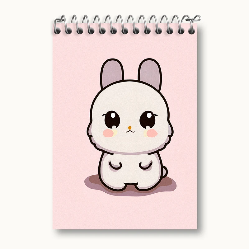 دفتر یادداشت 50 برگ خندالو طرح خرگوش کیوت کد N3401