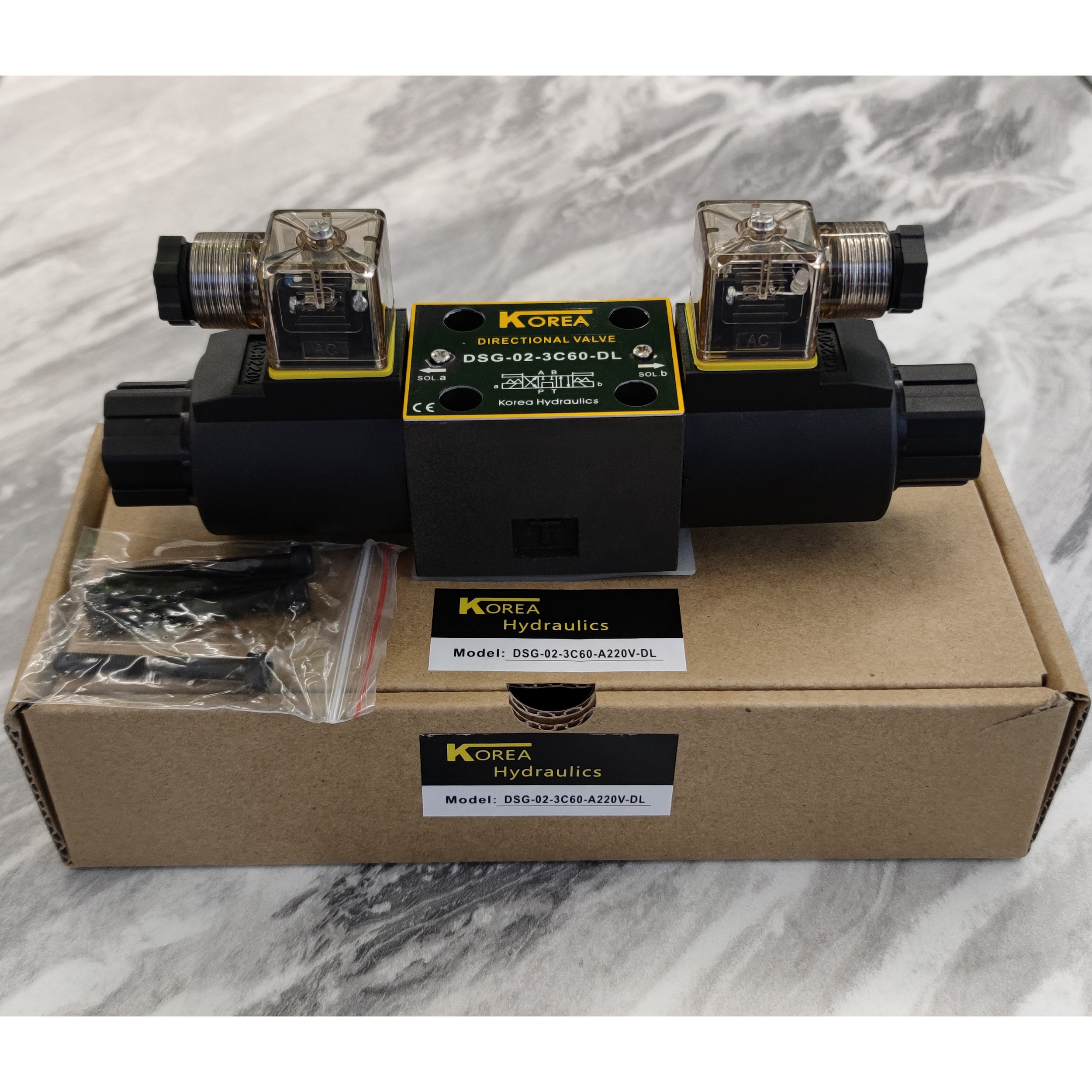 شیر برقی هیدرولیک کره مدل DSG-02-3C60-220V