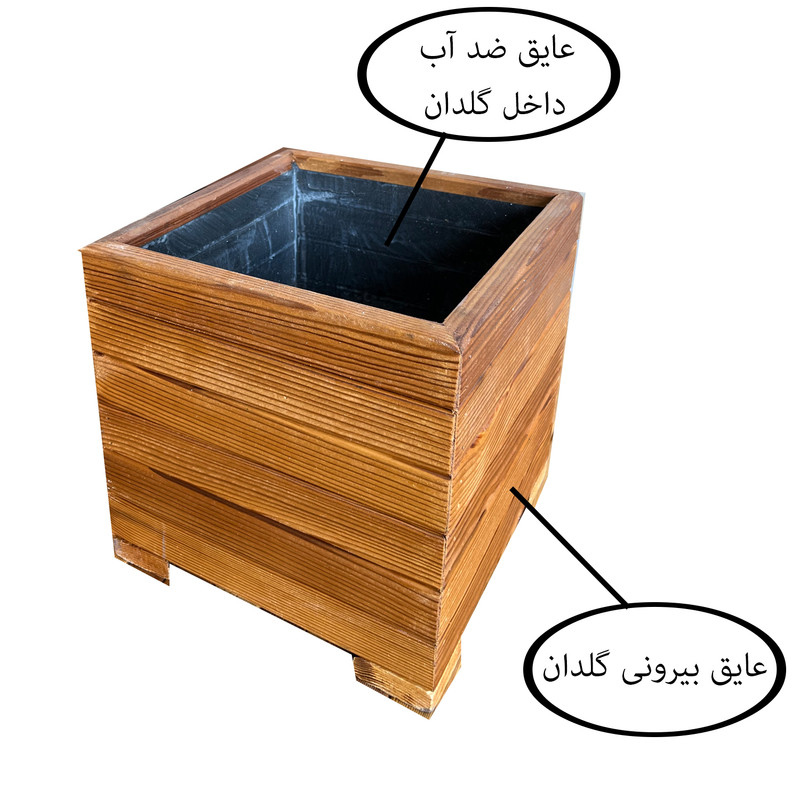 گلدان مدل چوبی کد 2222r6