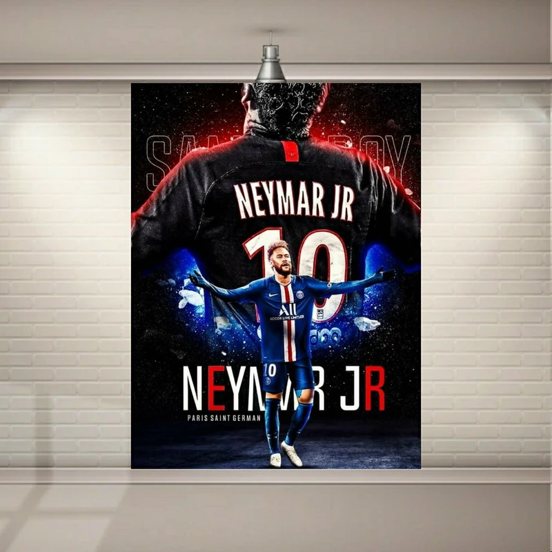 تابلو بوم طرح ستاره پاری سن ژرمن مدل نیمار کد SDB9173