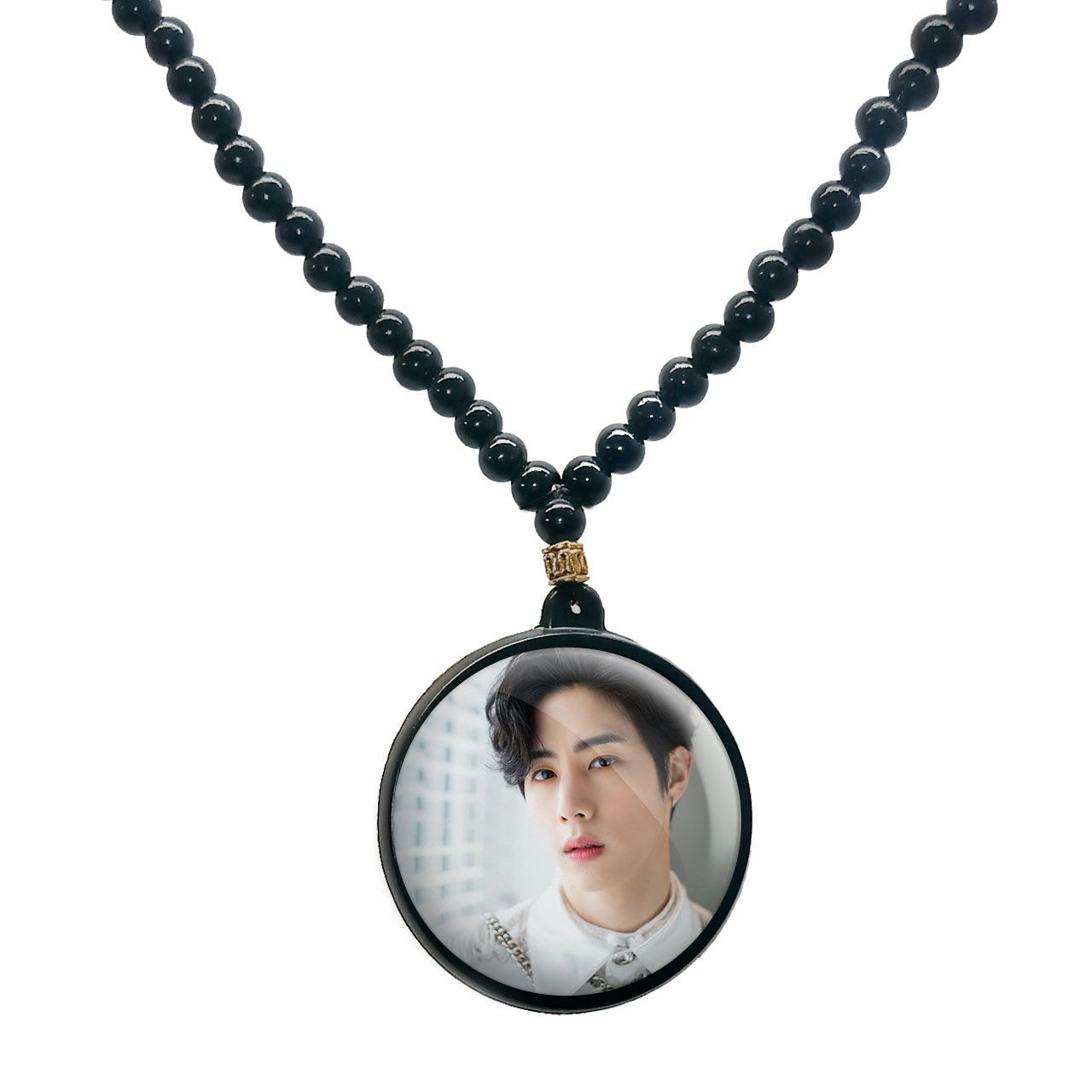 گردنبند پرمانه طرح GOT7 کد pmd.19173 مدل دو طرفه