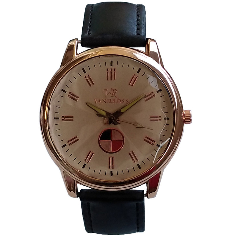 ساعت  مچی عقربه ای پسرانه مدل بندچرمی کد 90-L3