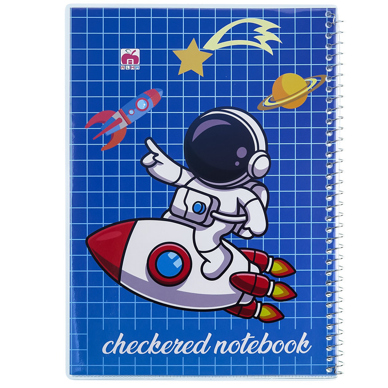 دفتر شطرنجی 60 برگ نهال مدل فضانورد کد 6885