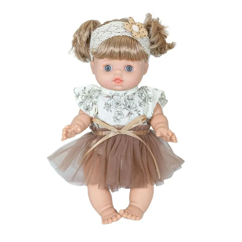 عروسک روسی طرح دختر مو فرفری مدل 762 ارتفاع 40 سانتی‌متر