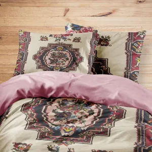 سرویس روتختی مدوپد طرح قالیچه فرادنبه ترنجی مدل C-bakhtiary20 یک نفره 4 تکه