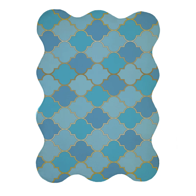 پادری مدل دالبر طرح کلاسیک کد 9214 سایز 80x110 سانتی متر 