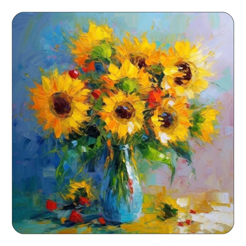 مگنت کاکتی طرح نقاشی رنگ روغن مدل mp70539