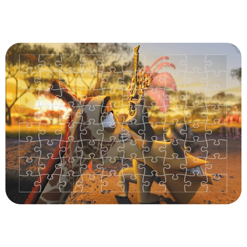 پازل 54 تکه مدل CHB1936 طرح انیمیشن حیوانات ماداگاسکار