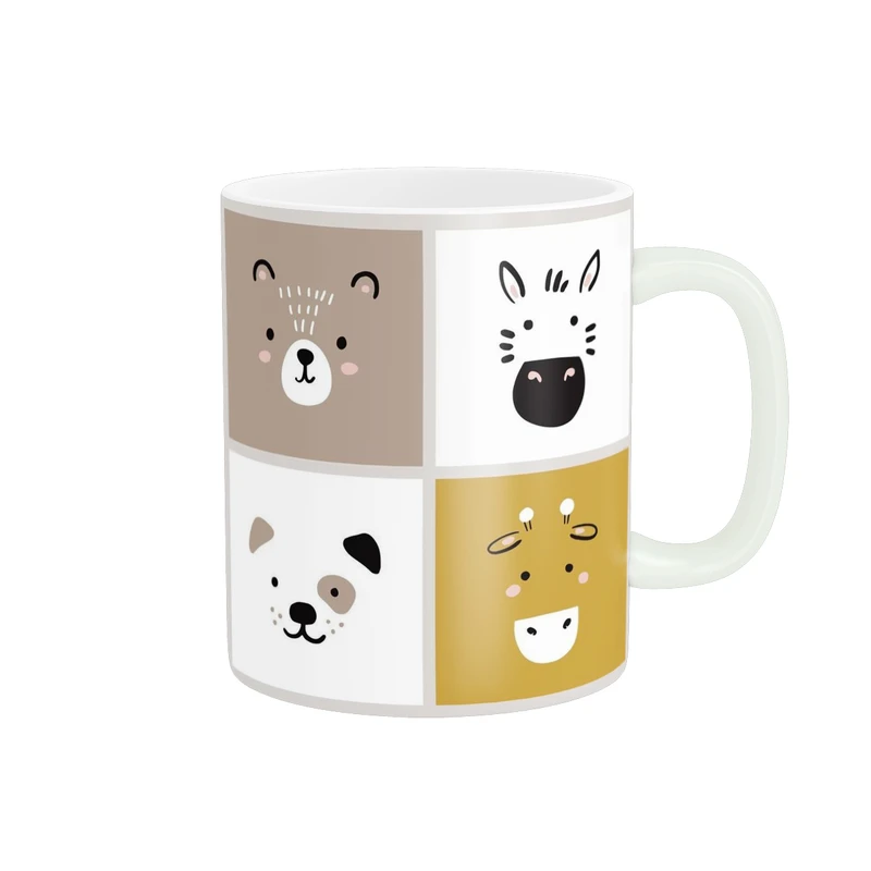 ماگ مدل انیمه ی کودکانه حیوانات کد 1106