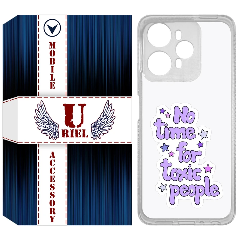 کاور یوریل مدل Clear کد 97 طرح Toxic مناسب برای گوشی موبایل وکال V1 / V1 Plus