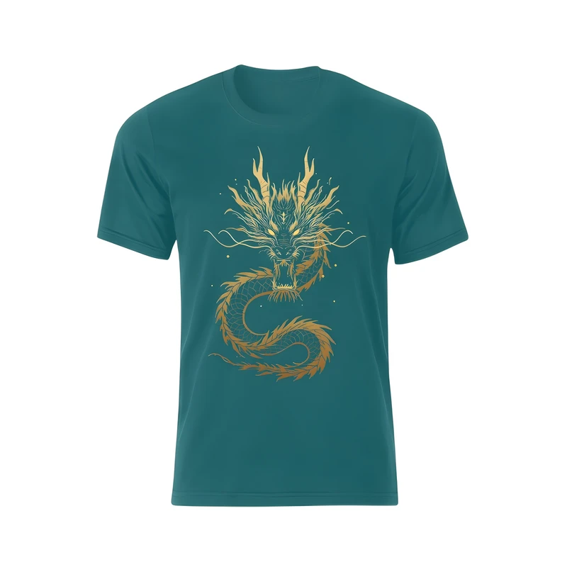 تی شرت آستین کوتاه مردانه مدل dragon