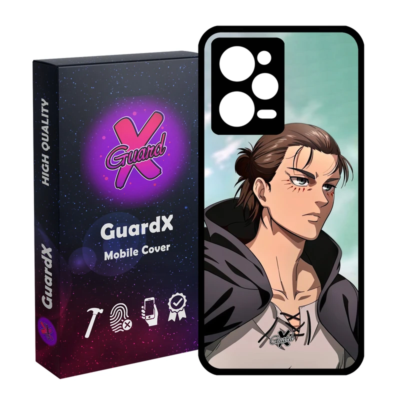 کاور گارد ایکس طرح Eren Yeager Anime مدل Glass10626 مناسب برای گوشی موبایل شیائومی Redmi Note 12 Pro 5G/Poco X5 Pro 5G/Note 12 Pro Pro speed