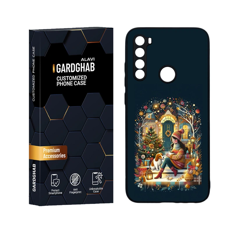 کاور گارد قاب علوی مدل دورژله ای هنری مناسب برای گوشی موبایل شیائومی Redmi Note 8