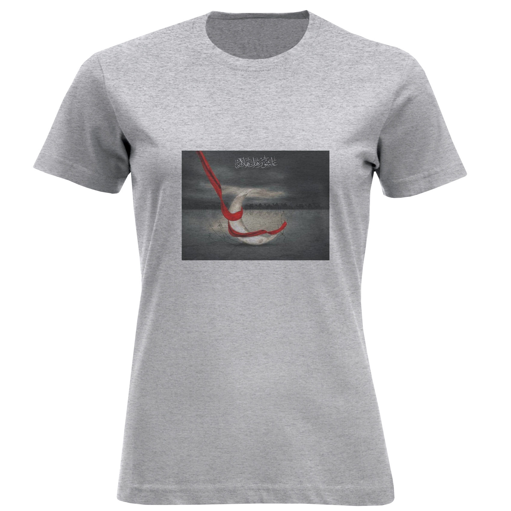 تی شرت آستین کوتاه زنانه مدل ماه وکویر D822