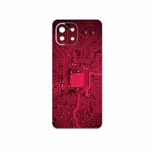 MAHOOT Red-Printed-Circuit-Board Cover Sticker for Xiaomi 11 Lite 5G NE