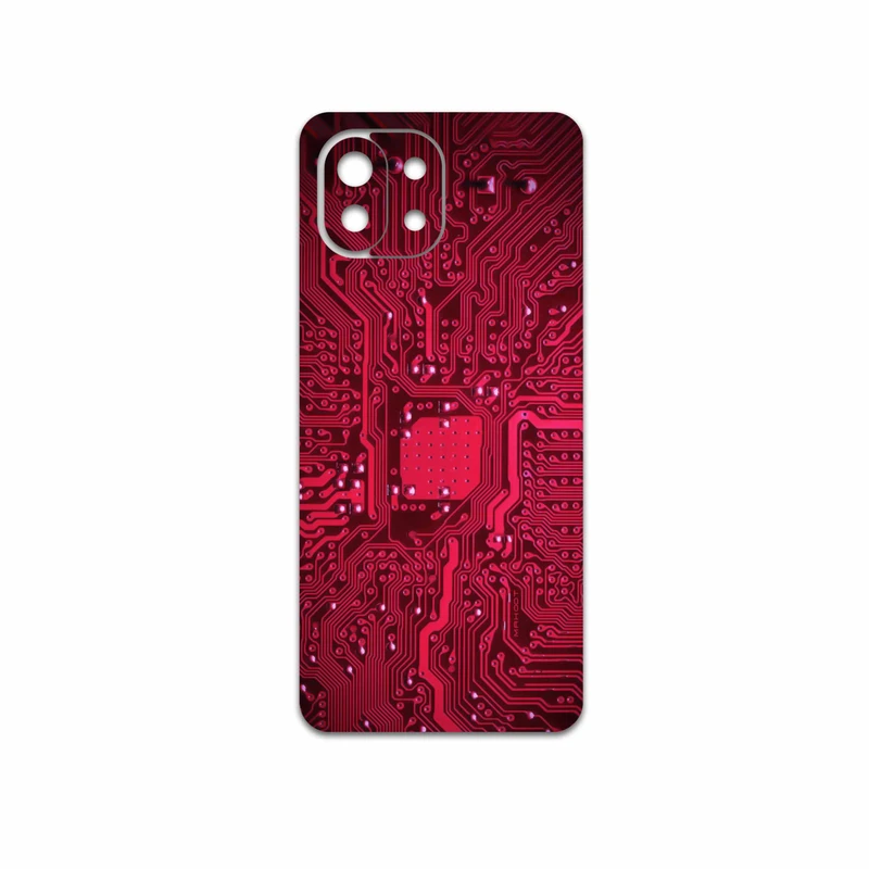 برچسب پوششی ماهوت مدل Red-Printed-Circuit-Board مناسب برای گوشی موبایل شیائومی 11 Lite 5G NE