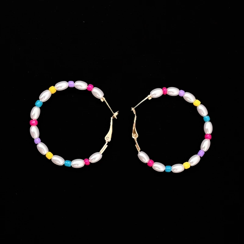 گوشواره زنانه اکسسورایز مدل حلقه ای فانتزی