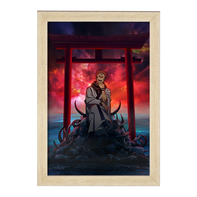 تابلو خندالو مدل انیمه جوجوتسو کایزن کد F827