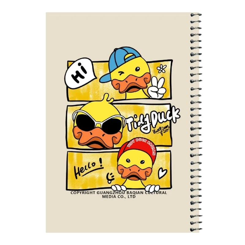 دفتر مشق 80 برگ اس جی مدل اردک های خوشحال    