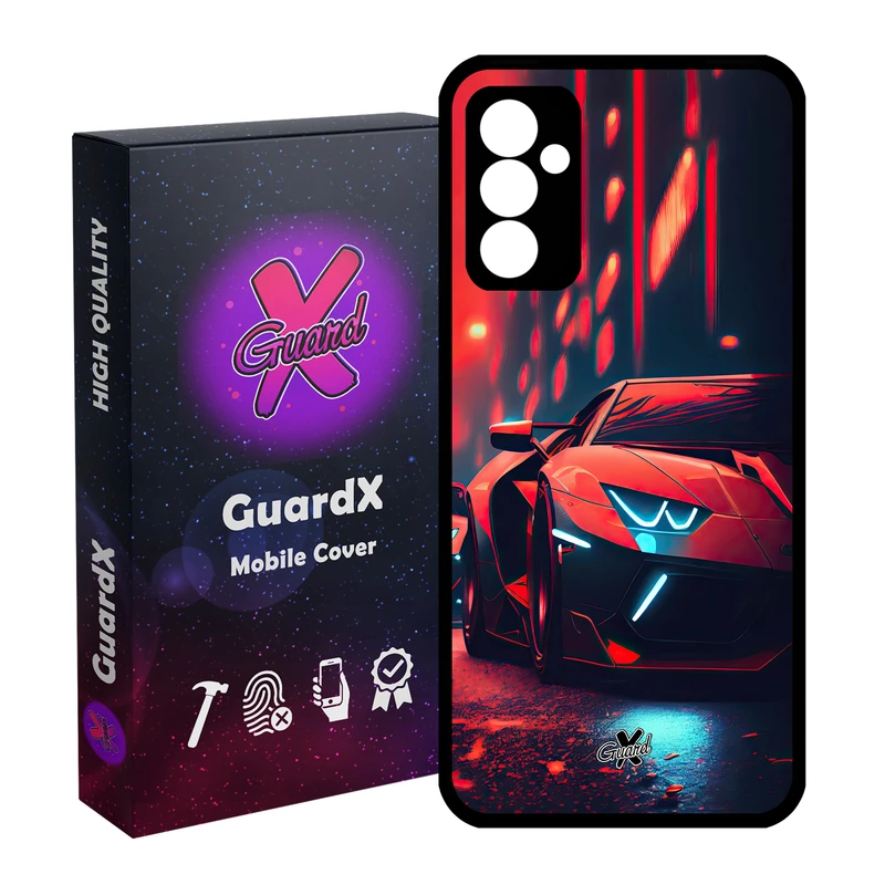 کاور گارد ایکس طرح لامبورگینی مدل Glass10608 مناسب برای گوشی موبایل سامسونگ Galaxy A14 / A14 5G