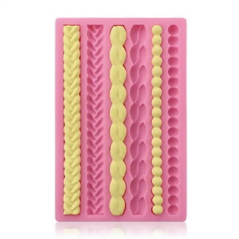 قالب شکلات مدل مالد فوندانت طرح مولد مروارید طناب بافت کد M3