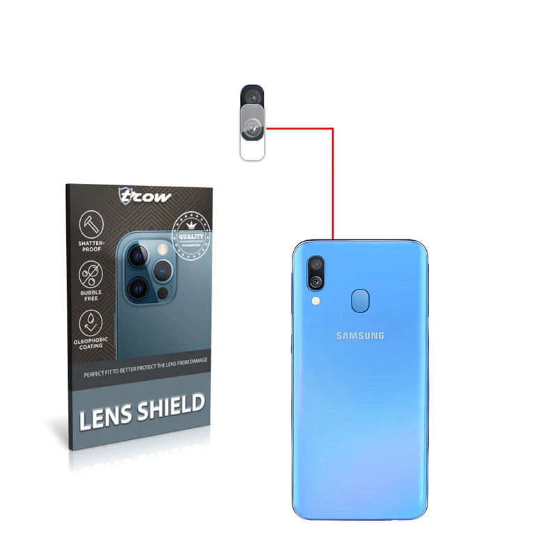 محافظ لنز دوربین ترو مدل a40 مناسب برای گوشی موبایل سامسونگ Galaxy A40