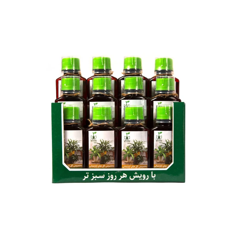 کود آلی مایع غنی شده رویش سبز مدل +NPKS حجم 120 میلی لیتر بسته 12 عددی 