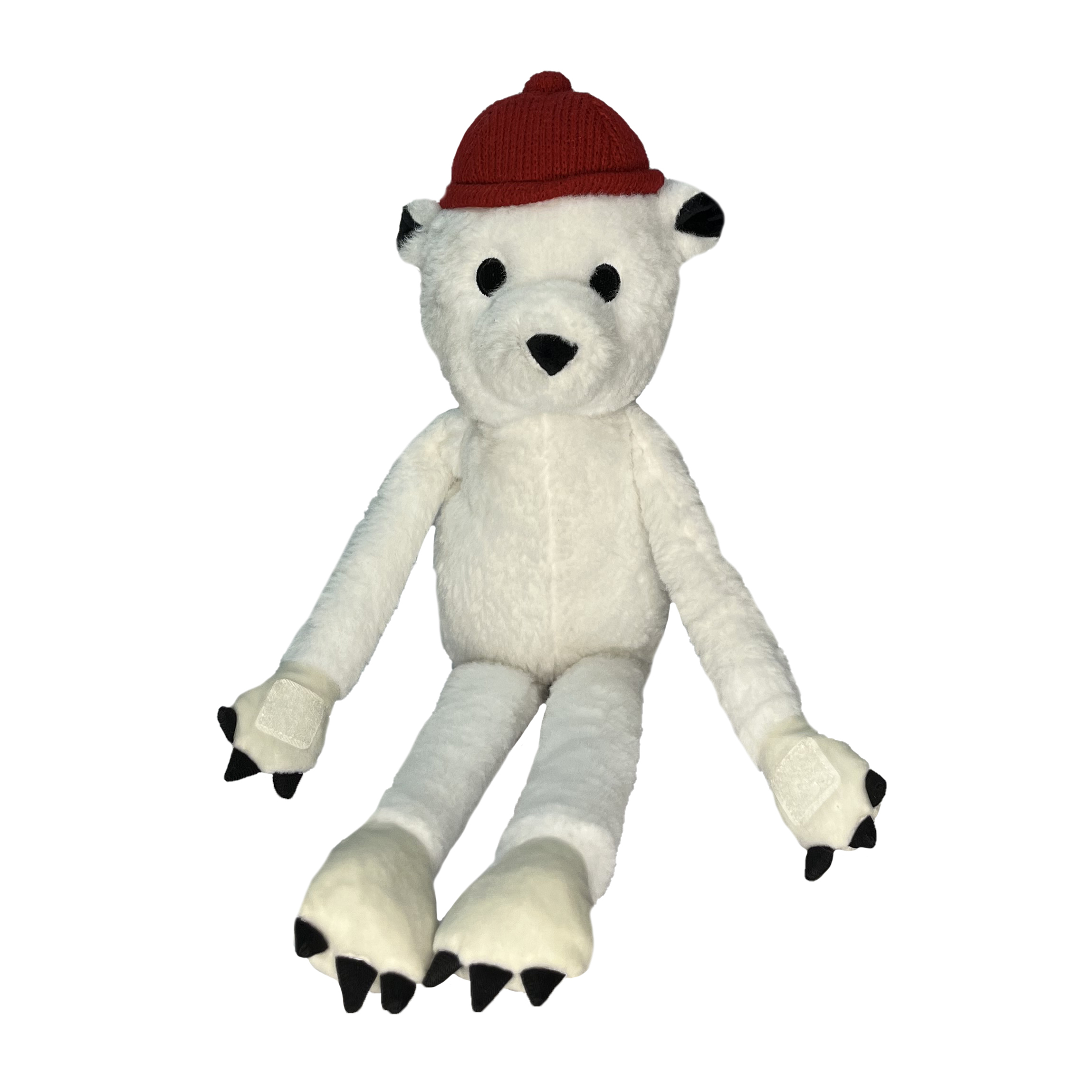 عروسک طرح خرس قطبی مدل PillowFort Hanging Polar Bear کد SZ12/1045 ارتفاع 52 سانتی‌متر