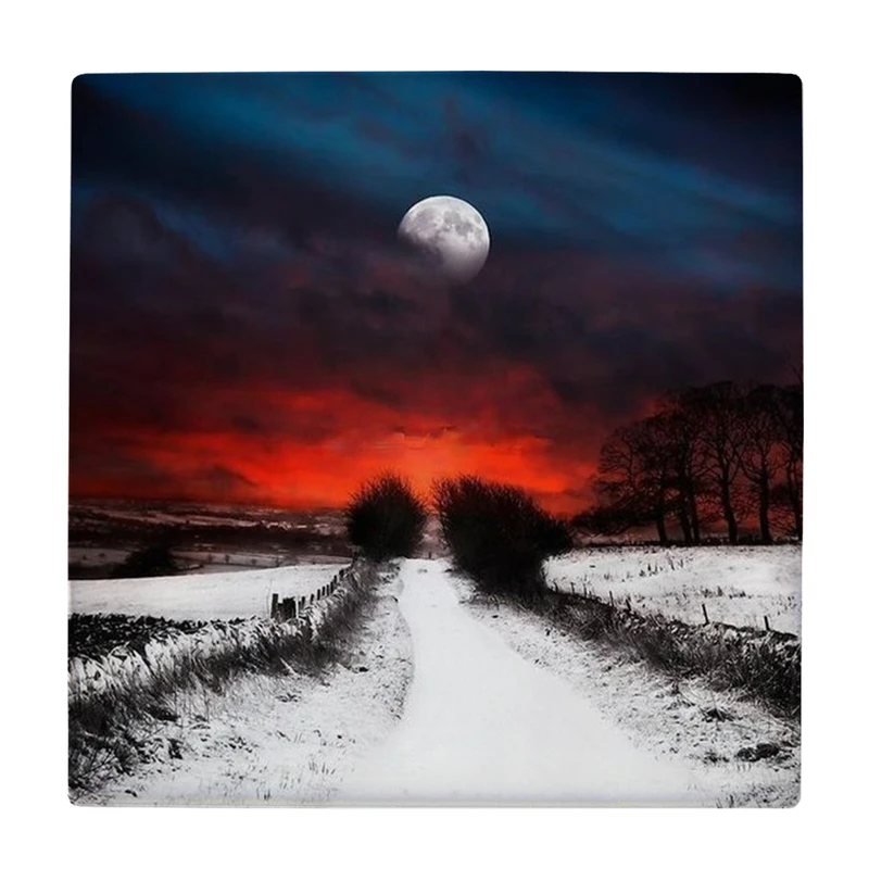 زیر لیوانی طرح شب زمستانی کد    2825164_145