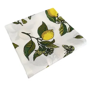 سفره چهار نفره مدل لیمو و پروانه کد LEMONFLY.SBZ50