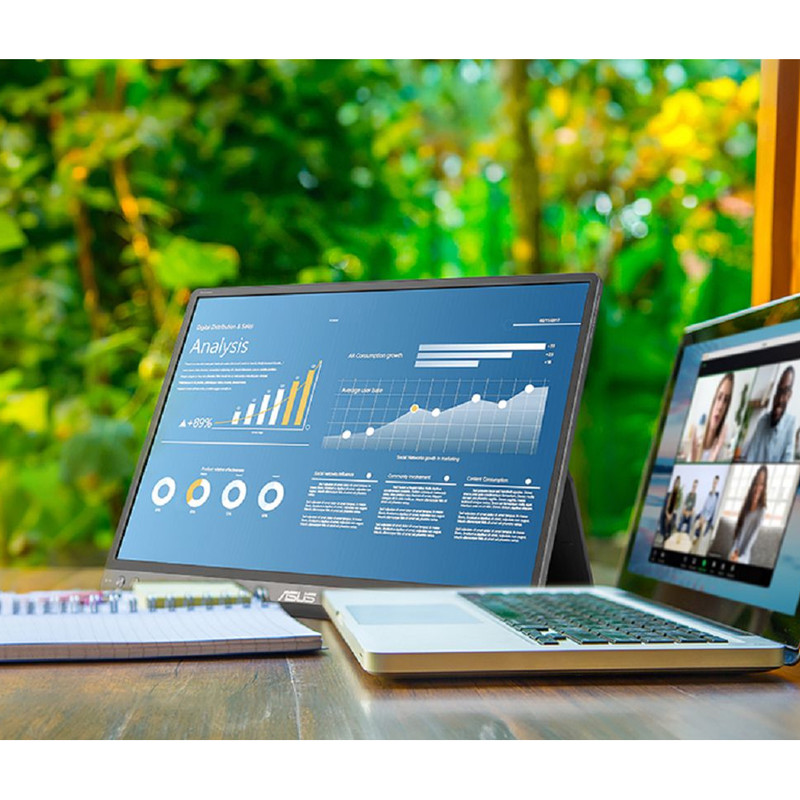 مانیتور 16 اینچ ایسوس مدل ZenScreen MB16FC با وضوح WUXGA، پنل IPS و نرخ به‌روزرسانی 75 هرتز