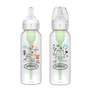 شیشه شیر دکتر براونز طرح خوک و قورباغه&nbsp;مدل SB82040 گنجایش 250 میلی لیتر بسته 2 عددی